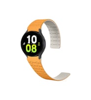 Samsung Galaxy Watch 5 44mm Uyumlu Zore KRD-111 20mm Çizgili Desenli Silikon Kordon