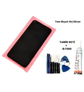 Tkgz P40 Lite Uyumlu Lcd Ekran Dokunmatik Tam Boyut + B-7000 + Tamir Seti