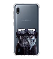 PrintiFy Samsung Galaxy A10 Uyumlu Köpek 3 Baskılı Şeffaf Köşe Korumalı Antişok Kılıf