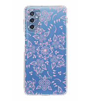 Samsung Galaxy M52  Kamera Korumalı Kapak Nostalji Desen Tasarımlı  Şeffaf  Kılıf