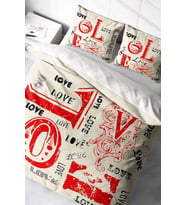 Love Romantik Çift Kişilik Nevresim Takımı