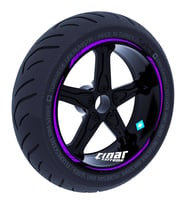 Patlıcan Moru 4 Parçalı Keskin Jant Şeridi Sticker Çınar Extreme