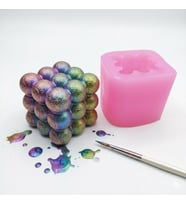 Bubble Büyük Silikon Kalıp 6x6 Cm