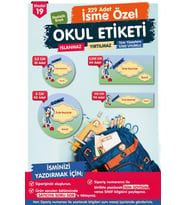 Okul Etiketi Sonic Kalem Defter Etiketi Özel İsim Yazılabilen Etiket Seti - İsim Etiketi-T551-OE19