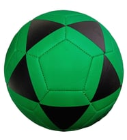 Avessa 3 Astar Futbol Topu No.5 Yeşil Siyah Desenli (Yeşil-Siyah)
