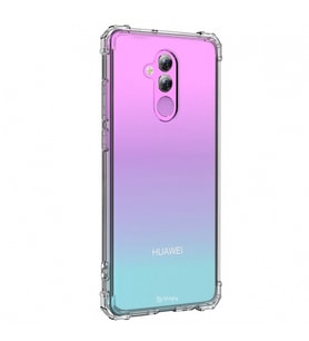 Blogy Mate 20 Lite ile Uyumlu Crystal Fit Kılıf Crystal Clear (Şeffaf)