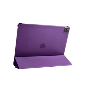 Apple iPad Pro 12.9 2020 (4.Nesil) Uyumlu Zore Smart Cover Standlı 1-1 Kılıf (Mor)