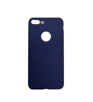 Apple iPhone 7 Plus İnce Mat Detaylı Silikon Kılıf Lacivert