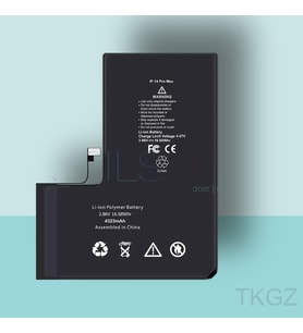 Tkgz - iPhone 14 PRO MAX Uyumlu Pil - Servis Sıfır