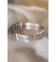 Silver Renk Çelik Bilezik - TJ-BB3569