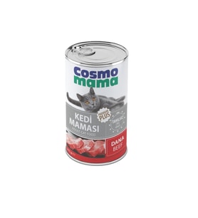 COSMO MAMA YETİŞKİN DANA ETLI KEDI KONSERVE MAMASI 24 ADET X 415 GR
