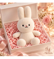 Mirellora Beyaz Sevimli Tavşan 27cm
