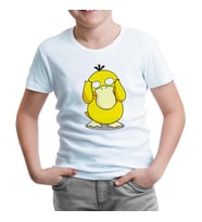 Pokemon - Psyduck Beyaz Çocuk Tshirt