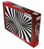 Nova Puzzle 1000 Parça Siyah Beyaz Spiral İllüzyon İmkansız Puzzle - Profesyonellere Özel