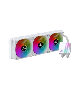 GameBooster PRIME P360W Rainbow Fanlı LGA1700/AM5 Uyumlu 360mm Fan Cpu Sıvı Soğutucu (Beyaz)