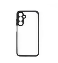 Galaxy A15 Kılıf Kamera Korumalı Şeffaf Arka Yüzey New Roll Kılıf (Siyah)