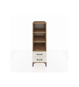 Kronos Dolap 3 Raflı 2 Çekmeceli 44x59x134 Çam-Aytaşı