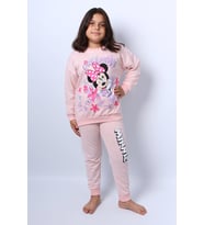KIZ ÇOCUK EŞOFMAN TAKIMI KARAKTER BASKILI C63 (Pembe)