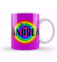 Andrea Pirlo   Vintage Retro Rainbow Style Kupa Bardak Porselen