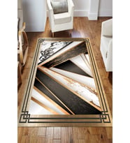 Dijital Kaymaz Taban Yıkanabilir Salon Halısı Mutfak Halısı Koridor Halısı Yolluk ND-HS-283 (Çok Renkli)
