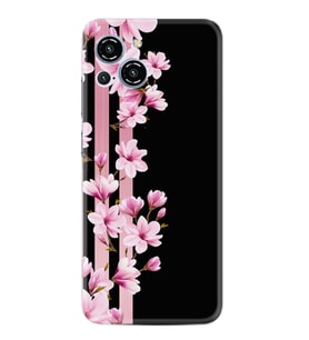 Reeder S23 Max Pro Kılıf Resimli Desenli Baskılı Silikon Pink Flowers 3 1393