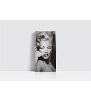 Siyah Beyaz Marilyn Monroe Kanvas Tablo