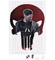 Caveira Justiceiro Puzzle 240 Parça Yapboz