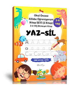 Okul Öncesi Alfabe Öğreniyorum Kitap Seti (YAZ-SİL)