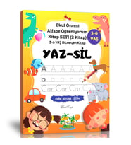 Okul Öncesi Alfabe Öğreniyorum Kitap Seti (YAZ-SİL)