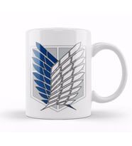 Attack On Titan Logo Kupa Bardak Porselen