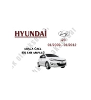 Hyundai i20 01/2009 - 01/2012 Araca Özel Sis Ampulü h27
