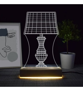 Abajur Tasarımlı 3d Led Lamba