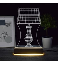 Abajur Tasarımlı 3d Led Lamba