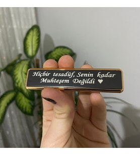 Kişiye Özel USB Şarjlı Sürgülü Çakmak