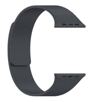 Apple Watch 10/11 42mm-38/40/41mm Kordon Kabartmalı Magetli Silikon Band 136 2/3 (Gri)