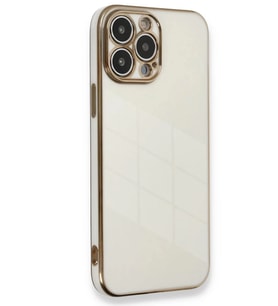 iPhone 15 Pro Kılıf Volet Silikon - Beyaz