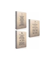 Gıpta 100 Yaprak A5 Typo Spiralli Sert Kapak Kareli Defter 2733