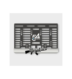 İLLEGAL GÜMÜŞ PLEKSİ MOTOR PLAKALIĞI