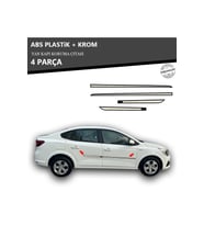 RENAULT TALİANT YAN KAPI KORUMA ÇITASI PLASTİK + KROM