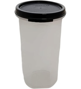 Circular 650 ml siyah yumurta kabı yuvarlak kutu kuru saklama stoku dekorasyon geri sihirli kutu kahve pedleri için