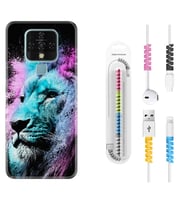 Tecno Camon 16 18P Pova 3 Pova Neo Kılıf Kablo Koruma Spiral Silikon Pink Blue Leon 1603