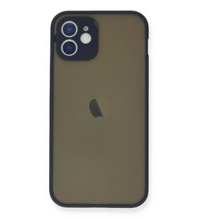 Newface Apple iPhone 12 Mini Kılıf Montreal Silikon Kapak - Lacivert