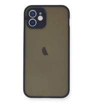 Newface Apple iPhone 12 Mini Kılıf Montreal Silikon Kapak - Lacivert