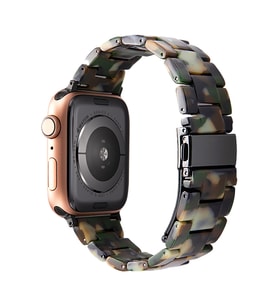 BİPOWER Apple Watch 42-44mm KRD25 Resin Asker Yeşili Kordon