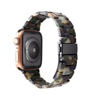 BİPOWER Apple Watch 42-44mm KRD25 Resin Asker Yeşili Kordon