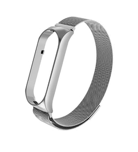 Xiaomi Mi Band 6 Uyumlu Kordon Hasır Metal Mıknatıslı Örgü Zore KRD-01 Kayış