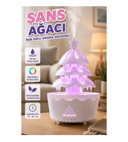 Şans Ağacı RGB Işıklı 250 ML Ultrasonik Aroma Difüzörü ve Hava Nemlendirici