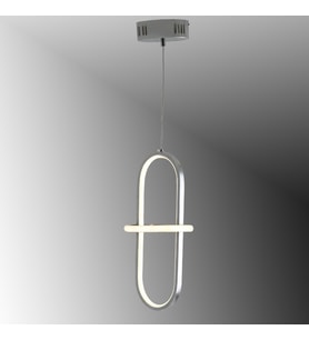TT006-1-KR TT Aydınlatma Minyon Modeli Tekli Krom Kaplama Led Avize (Beyaz)