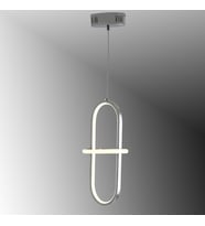 TT006-1-KR TT Aydınlatma Minyon Modeli Tekli Krom Kaplama Led Avize (Beyaz)