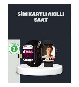 Mey İthalat® SIM Kartlı GPS Destekli Akıllı Saat Sesli Görüşmeli
